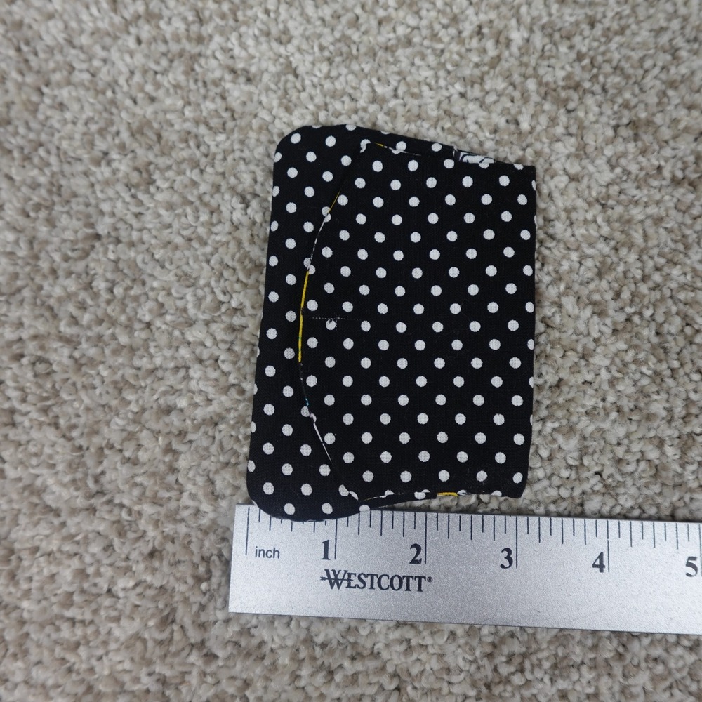 Handmade Polka Dot & Bugs Bunny Looney Tunes Fabric Pocket Wallet Card Holder - Picture 6 of 6